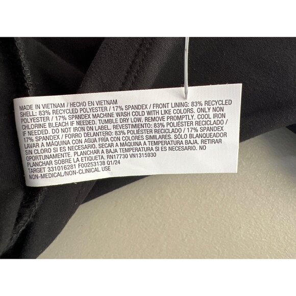 Wild Fable Crop Top Size Large Halter Plunge ButterBliss Tank Top Black Modern - Picture 7 of 9